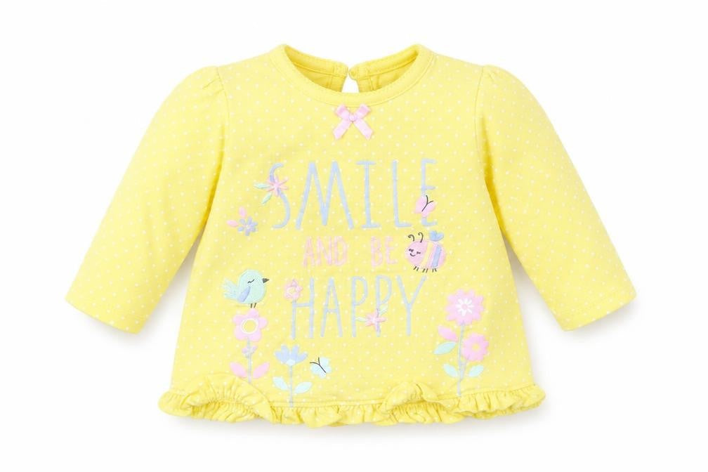 George Baby Yellow   Basic T-Shirt Size 0-3 Months