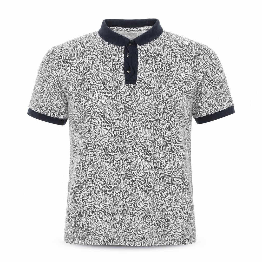 Cedar Wood State Mens Beige Animal Print   Polo Size M