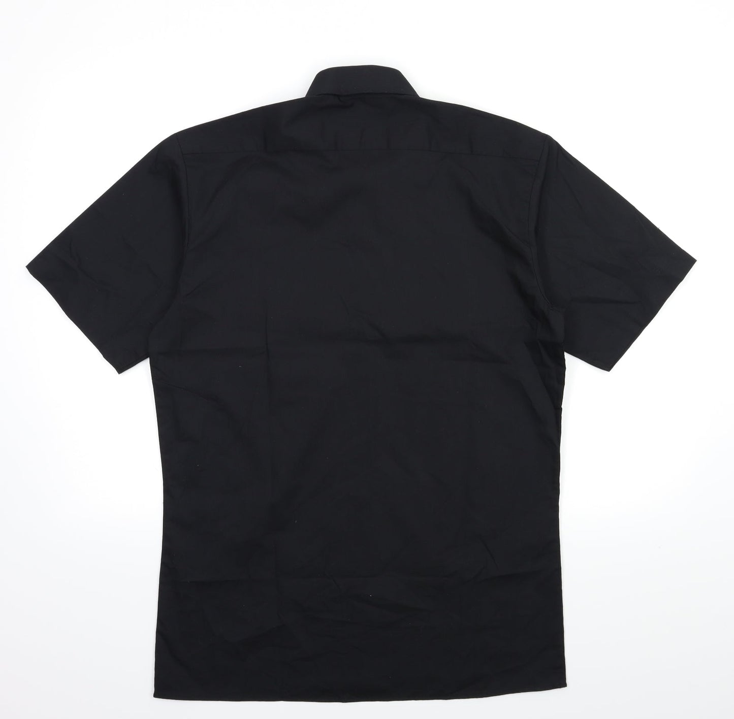 Premier Mens Black    Button-Up Size 14.5