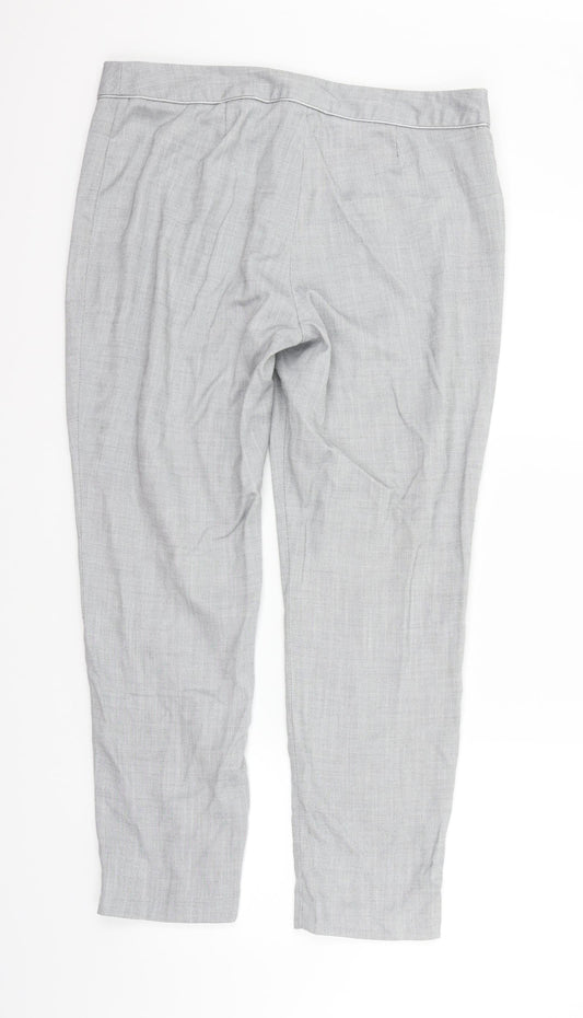 NEXT Womens Grey   Trousers  Size 14 L26 in