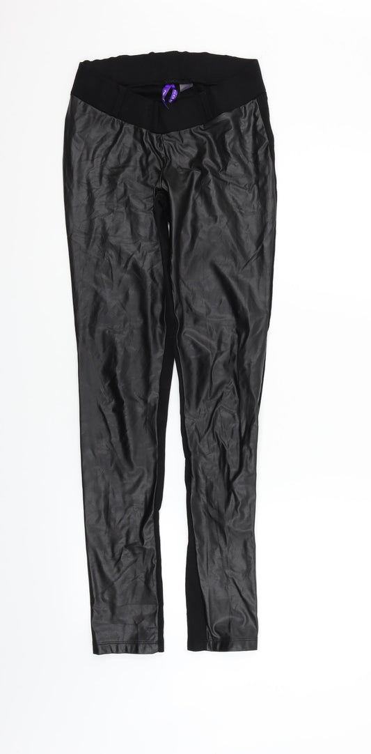 Seraphine Womens Black   Jegging Trousers Size 6 L29 in