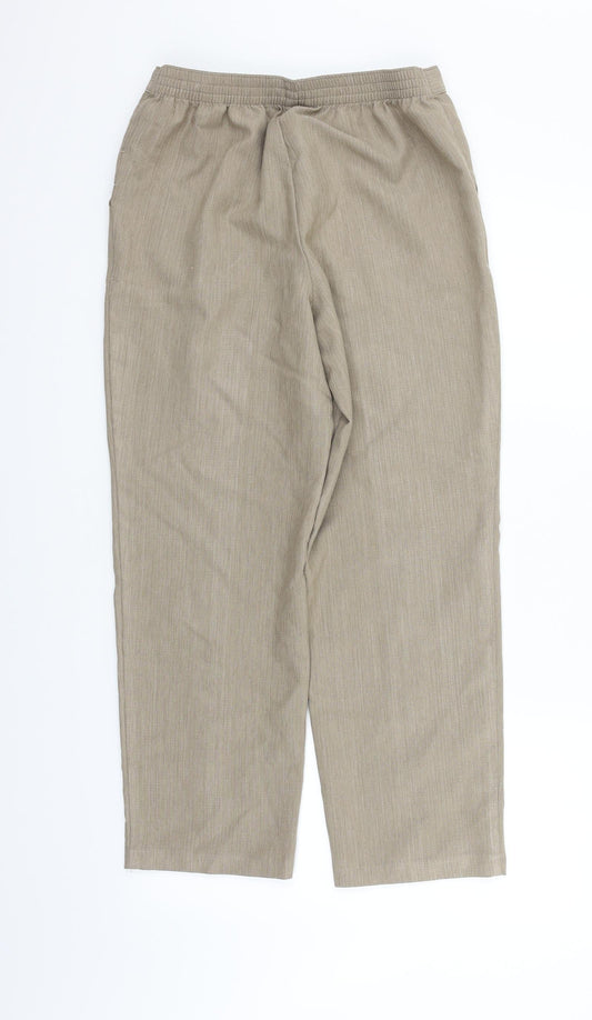 Marks and Spencer Womens Beige   Trousers  Size 10 L25 in
