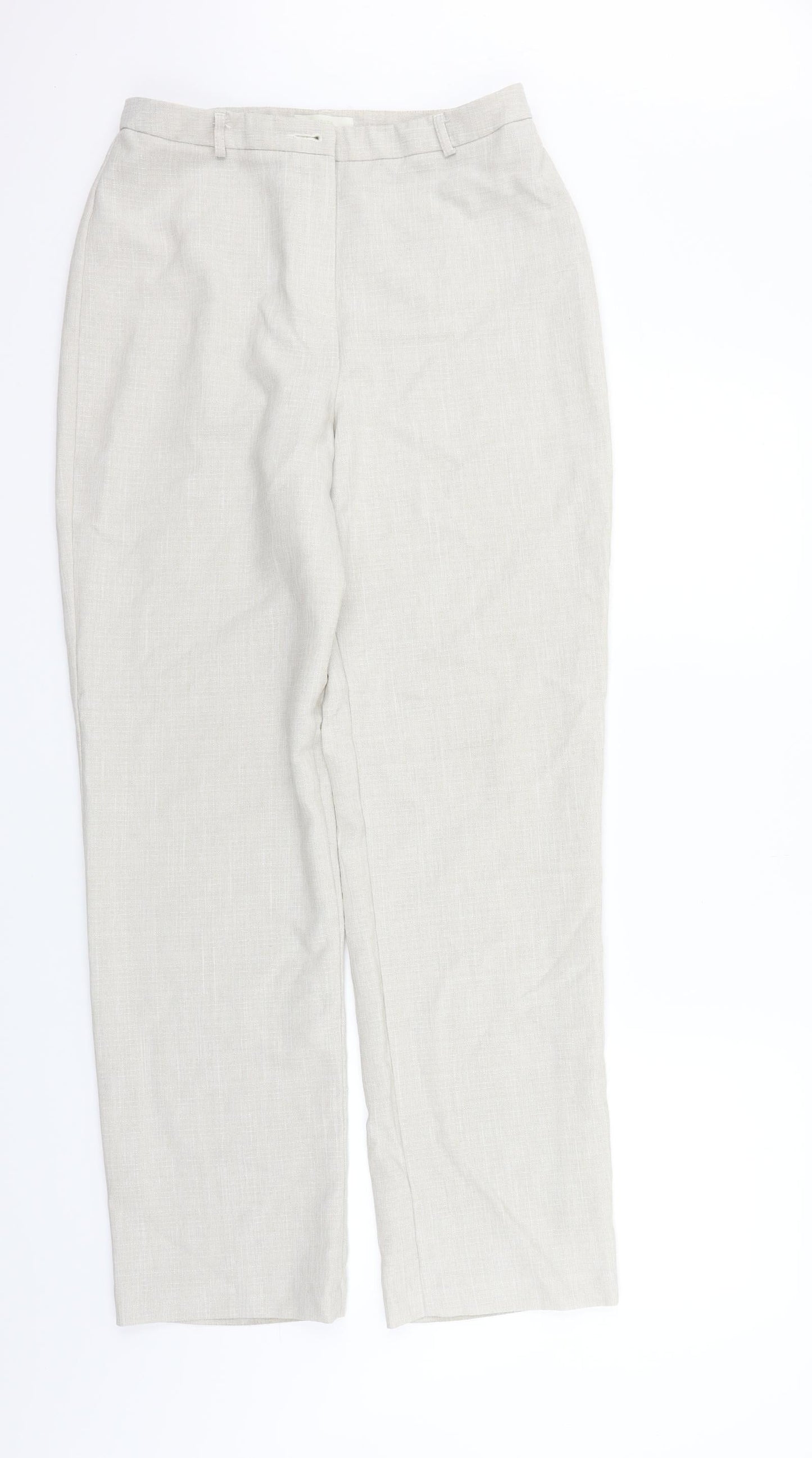Marks and Spencer Womens Beige   Trousers  Size 12 L30 in