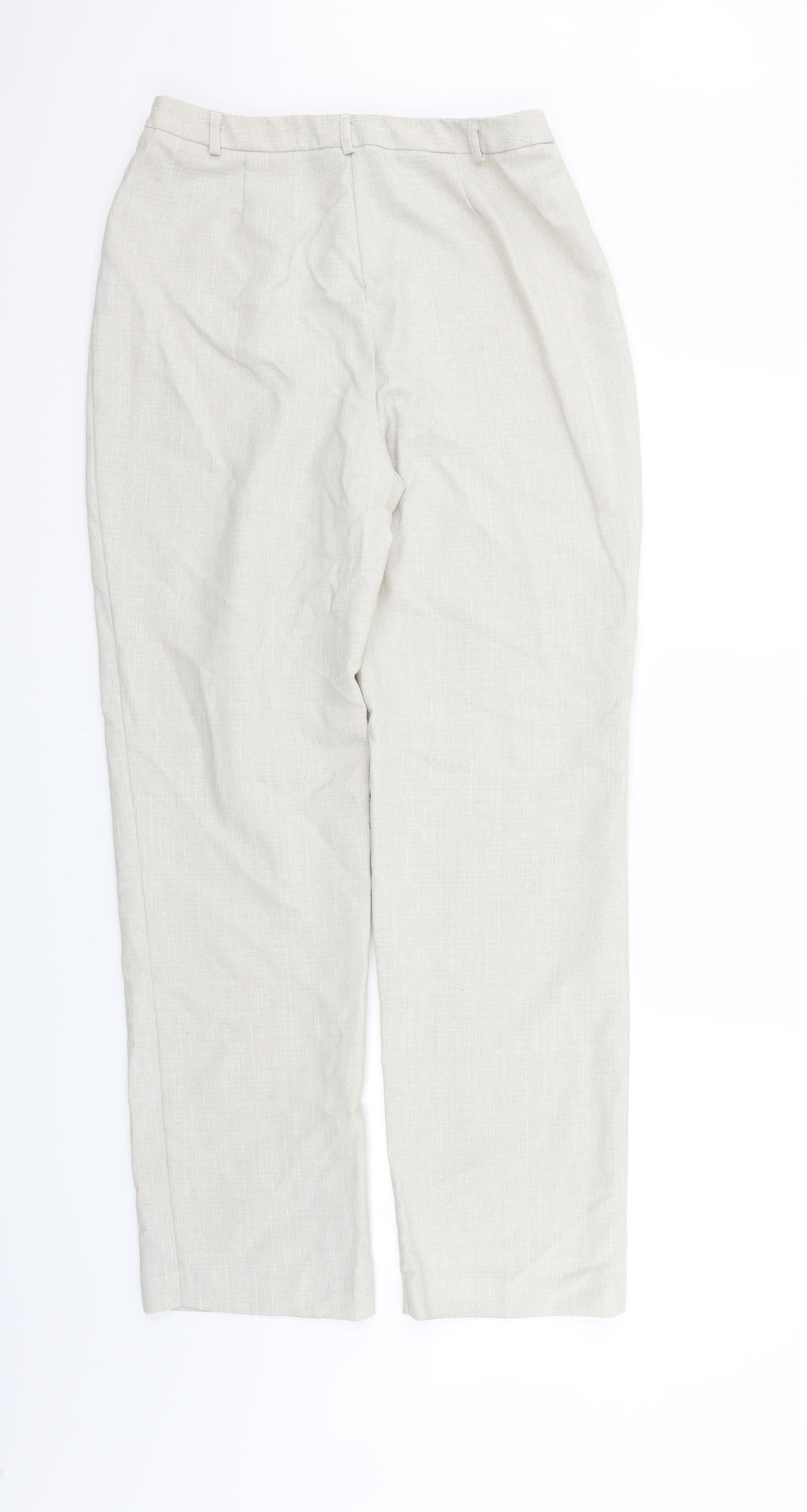 Marks and Spencer Womens Beige   Trousers  Size 12 L30 in