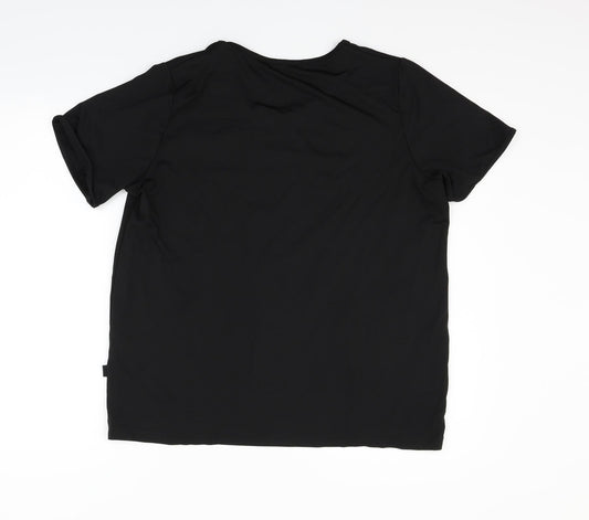 Corporate Wear Womens Black   Basic T-Shirt Size L
