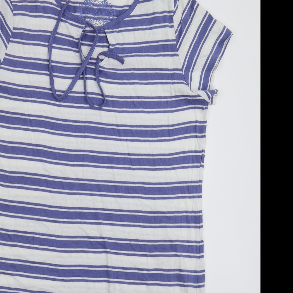 BM Womens Multicoloured Striped  T-Shirt Dress  Size S