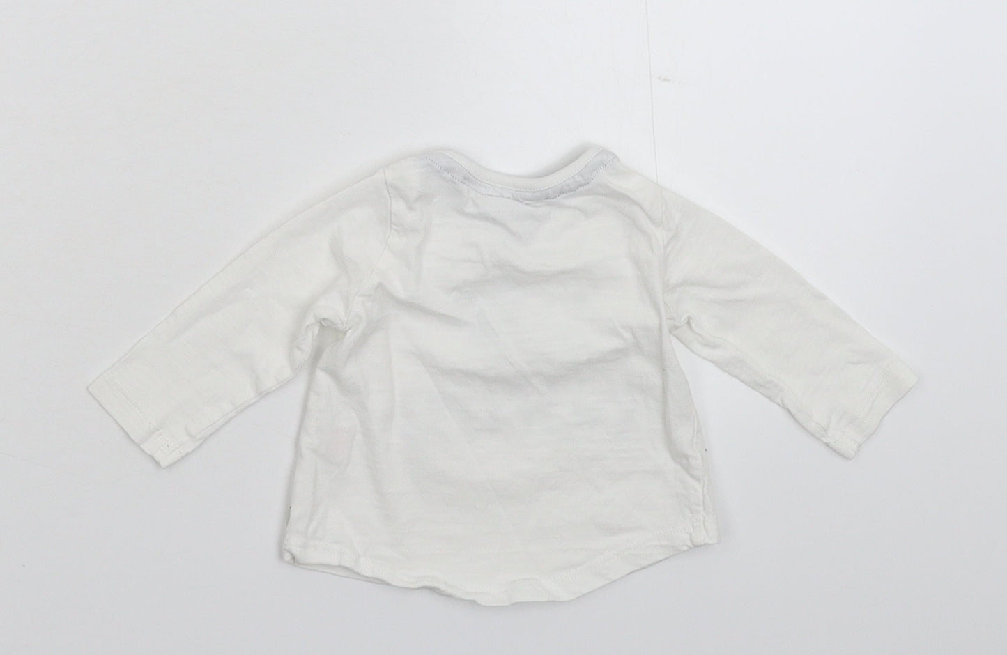 F&F Baby White   Basic T-Shirt Size 0-3 Months