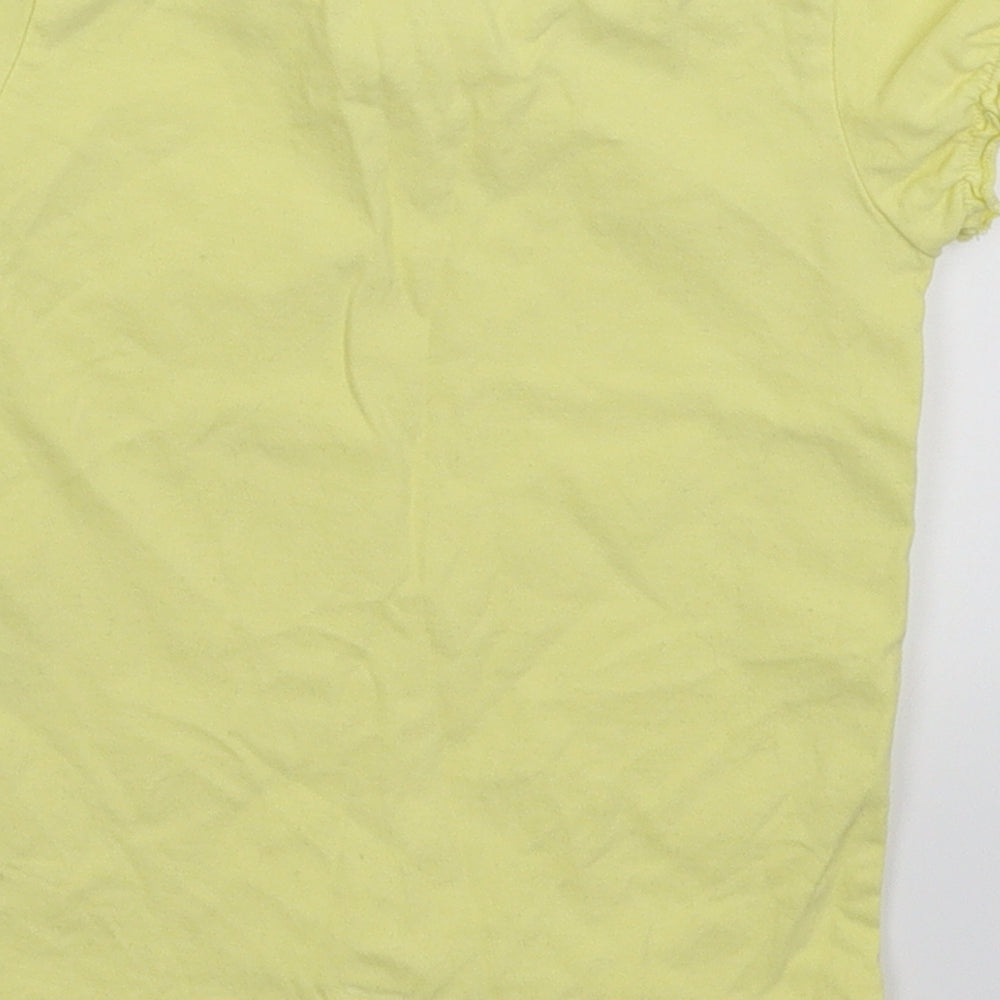 Nutmeg Girls Yellow   Basic T-Shirt Size 3-4 Years