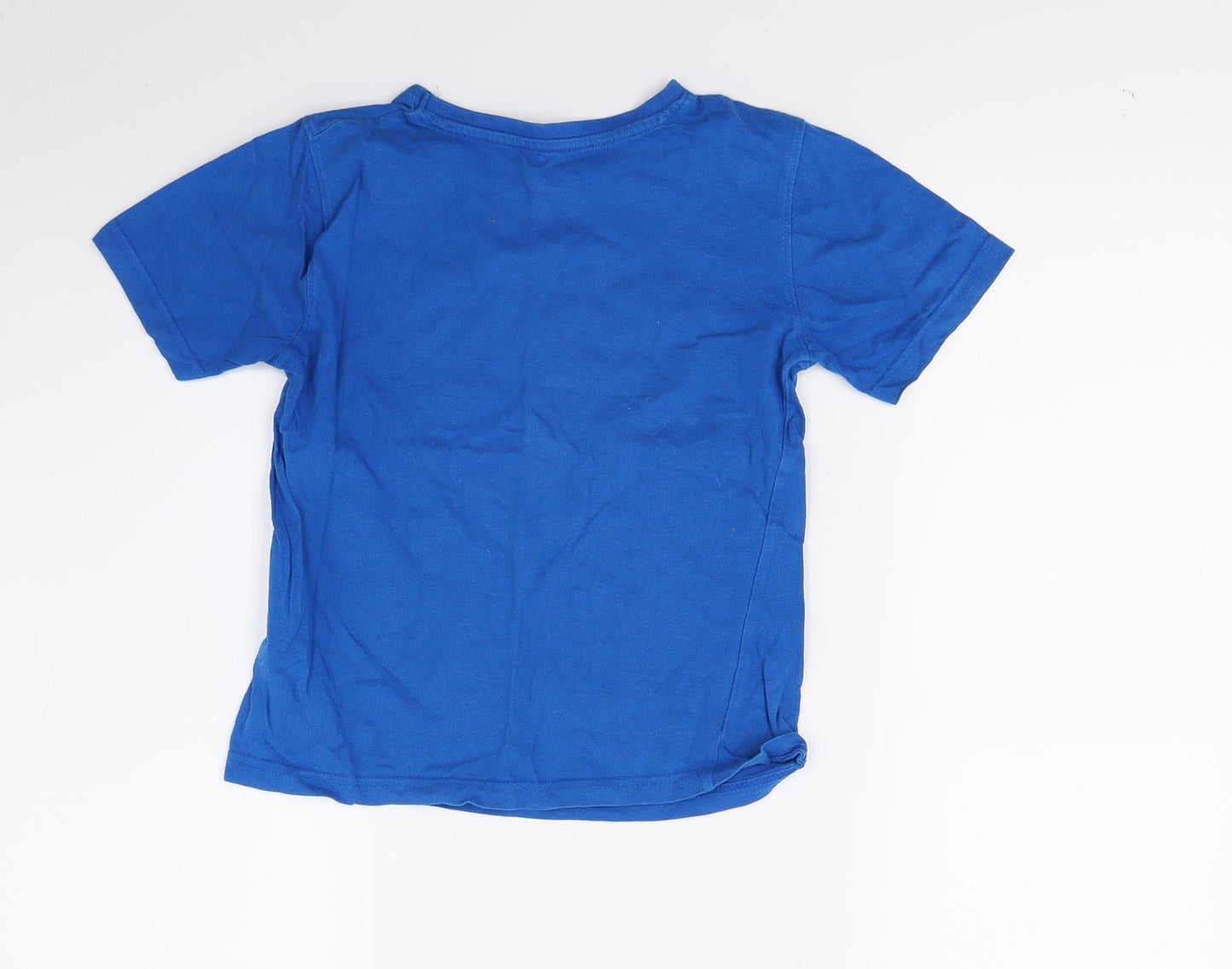 Primark Boys Blue   Basic T-Shirt Size 6-7 Years  - Cool kid