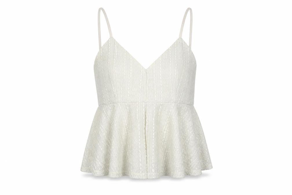 Topshop Womens Beige   Basic Tank Size 10
