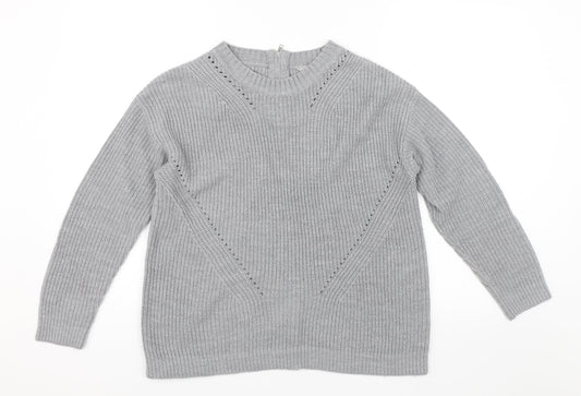 Dorothy Perkins Womens Grey   Pullover Jumper Size 14