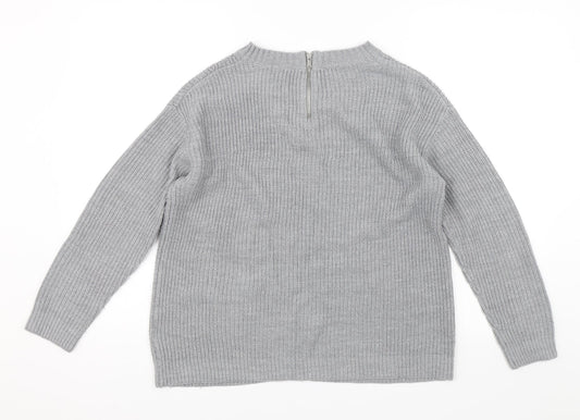 Dorothy Perkins Womens Grey   Pullover Jumper Size 14