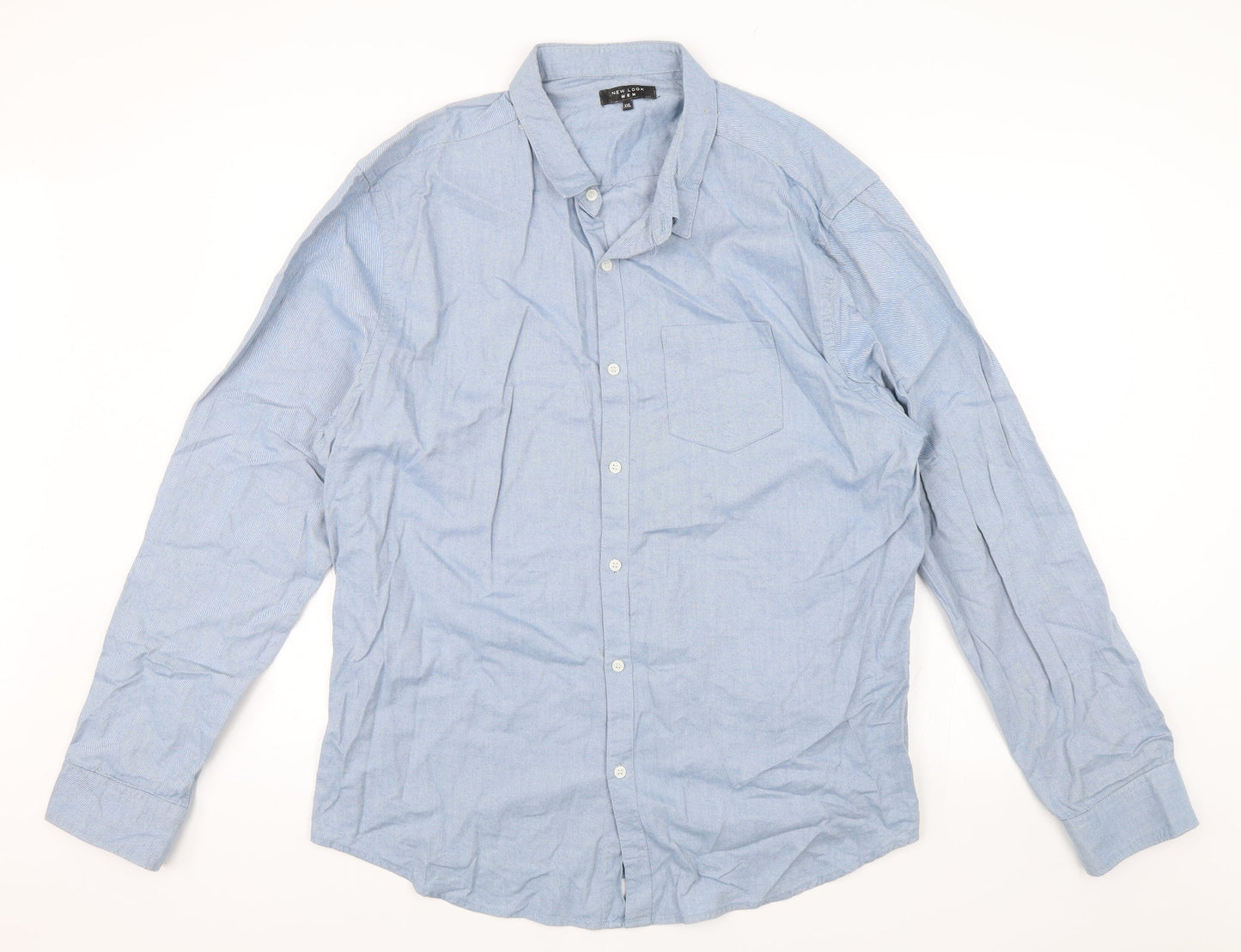 New Look Mens Blue    Button-Up Size 2XL