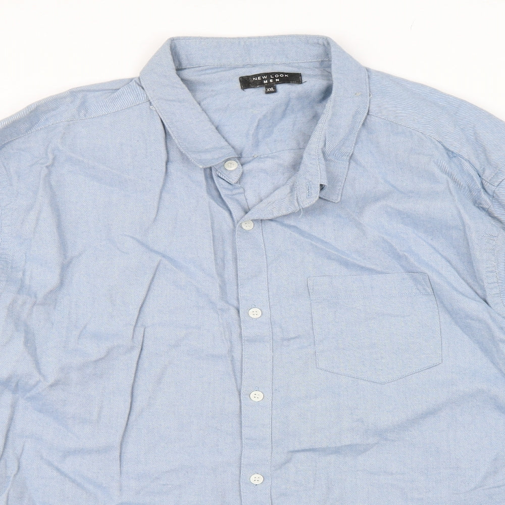 New Look Mens Blue    Button-Up Size 2XL