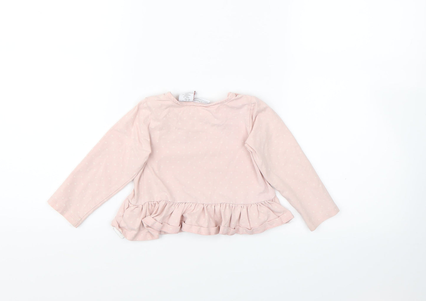 piper& posie  Pink Spotted  Basic T-Shirt Size 12-18 Months