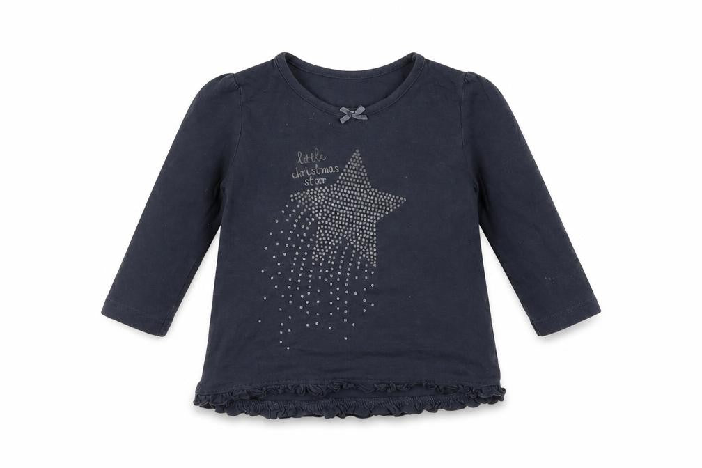 George Girls Grey   Basic T-Shirt Size 6-9 Months
