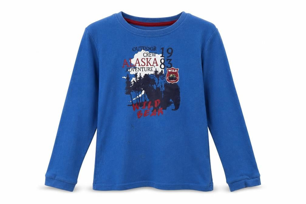 Lupilu Boys Blue   Basic T-Shirt Size 5 Years  - alaska