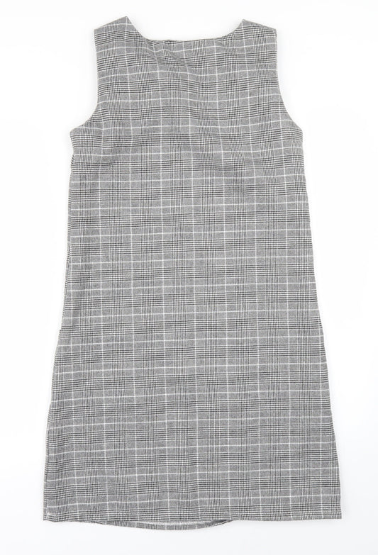 Cameo Rose Womens Grey Check  Shift  Size 8