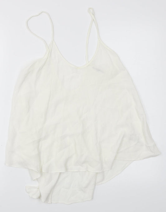 Unbranded Womens White   Basic Tank Size 8