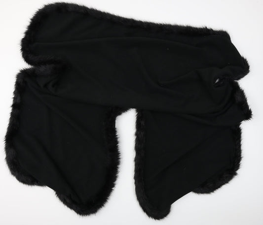 Unbranded Womens Black  Fleece Cape Jumper One Size