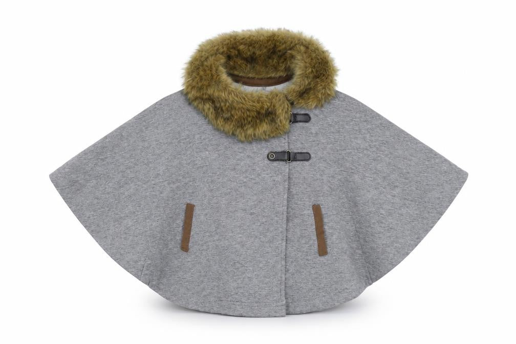 Tahari Girls Grey   Cape Jumper Size S