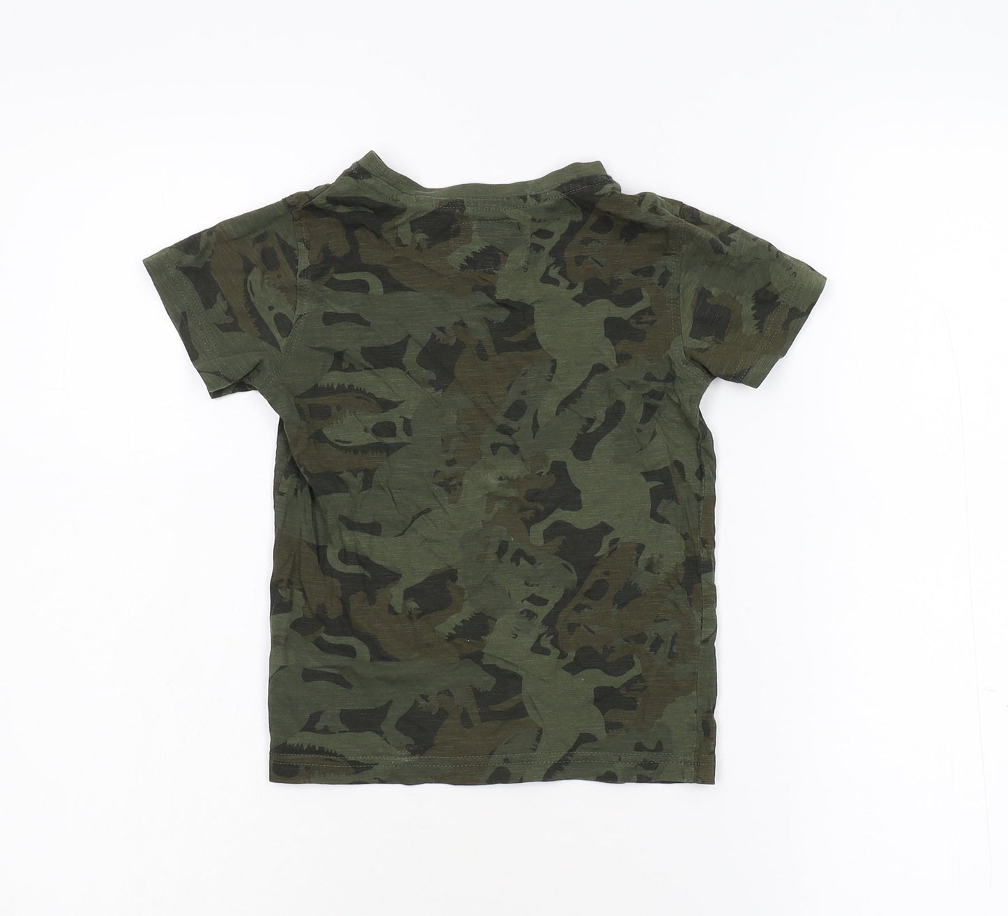 NEXT Boys Green Camouflage  Basic T-Shirt Size 3 Years