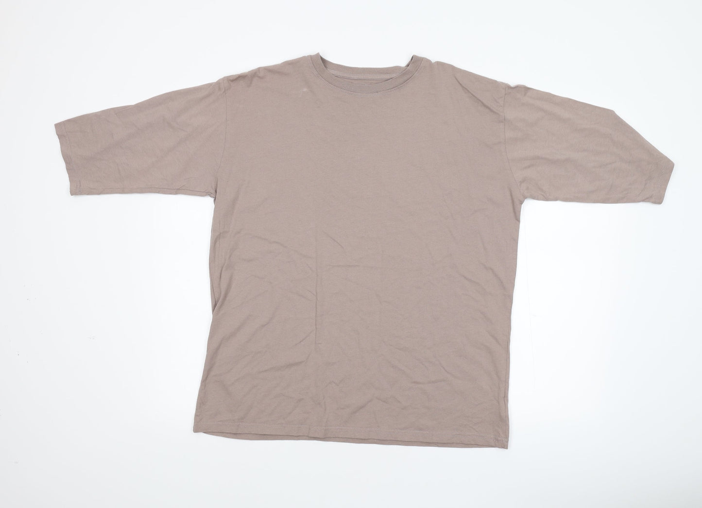 Boohoo Mens Beige    T-Shirt Size 38