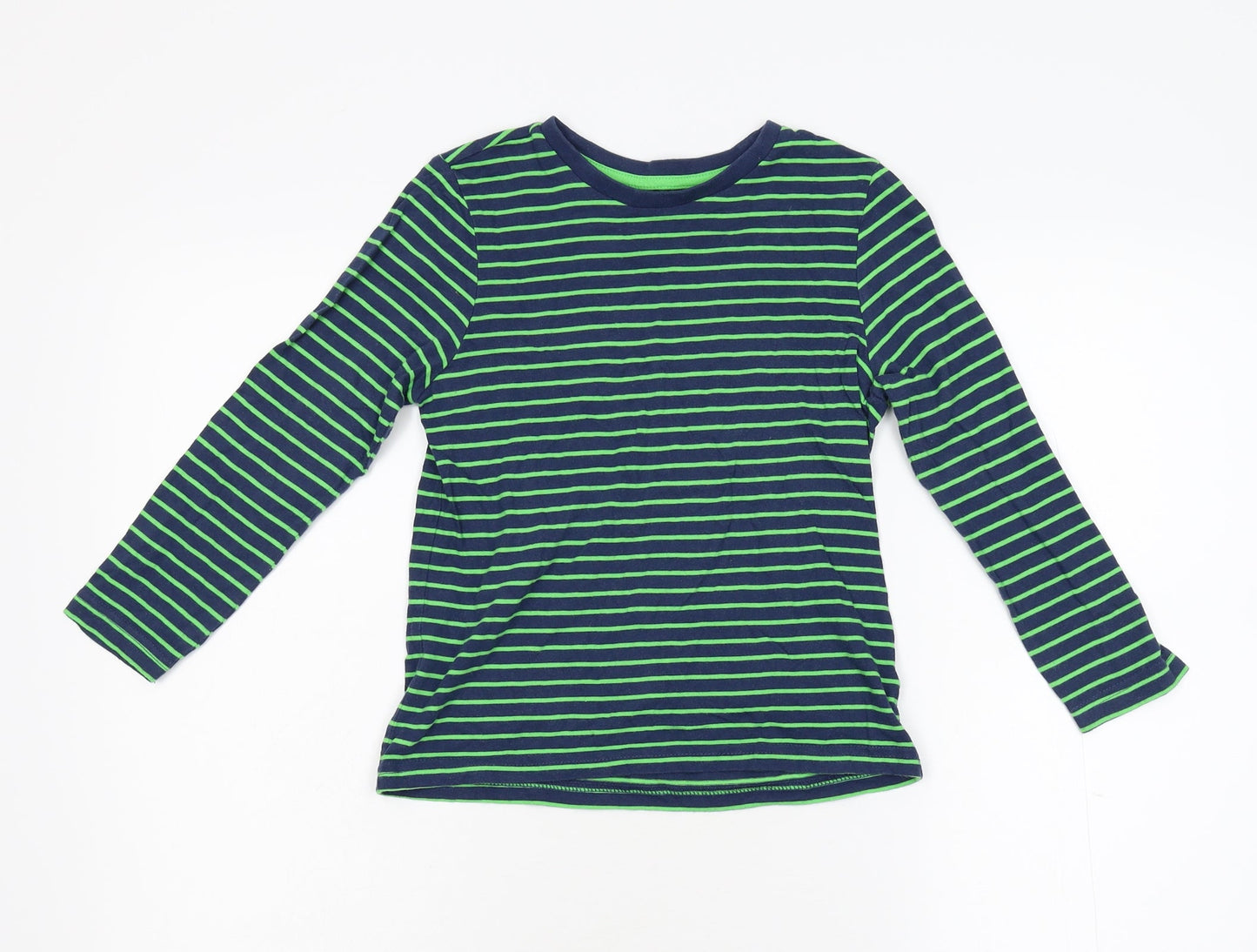 F&F Boys Multicoloured Striped  Basic T-Shirt Size 6-7 Years