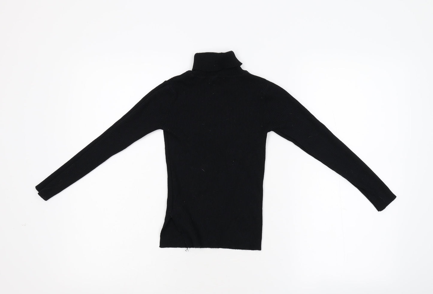 Primark Girls Black  Knit Pullover Jumper Size 10-11 Years