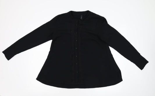 YAS Womens Black   Basic Blouse Size M