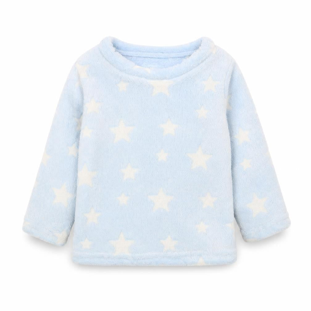 Glow in the dark Girls Blue   Pullover Jumper Size 2-3 Years  - glow in the dark