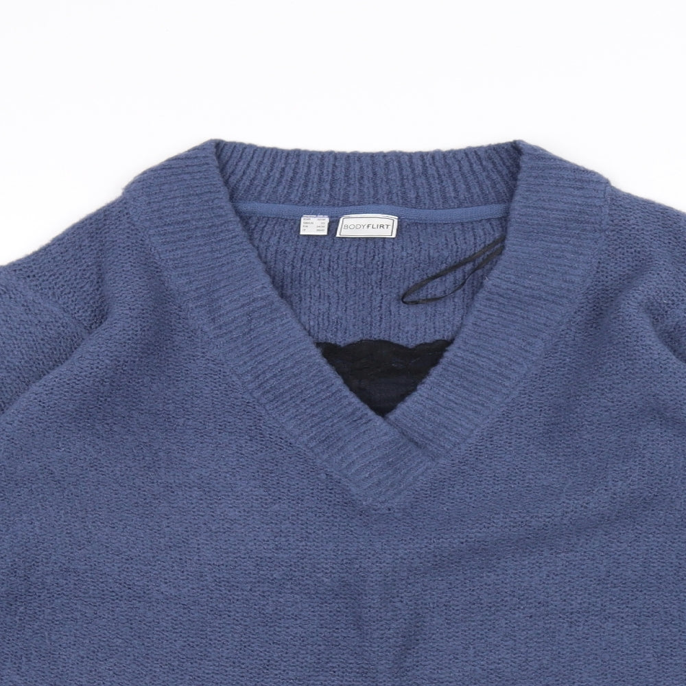 Body Flirt Womens Blue   Pullover Jumper Size XS