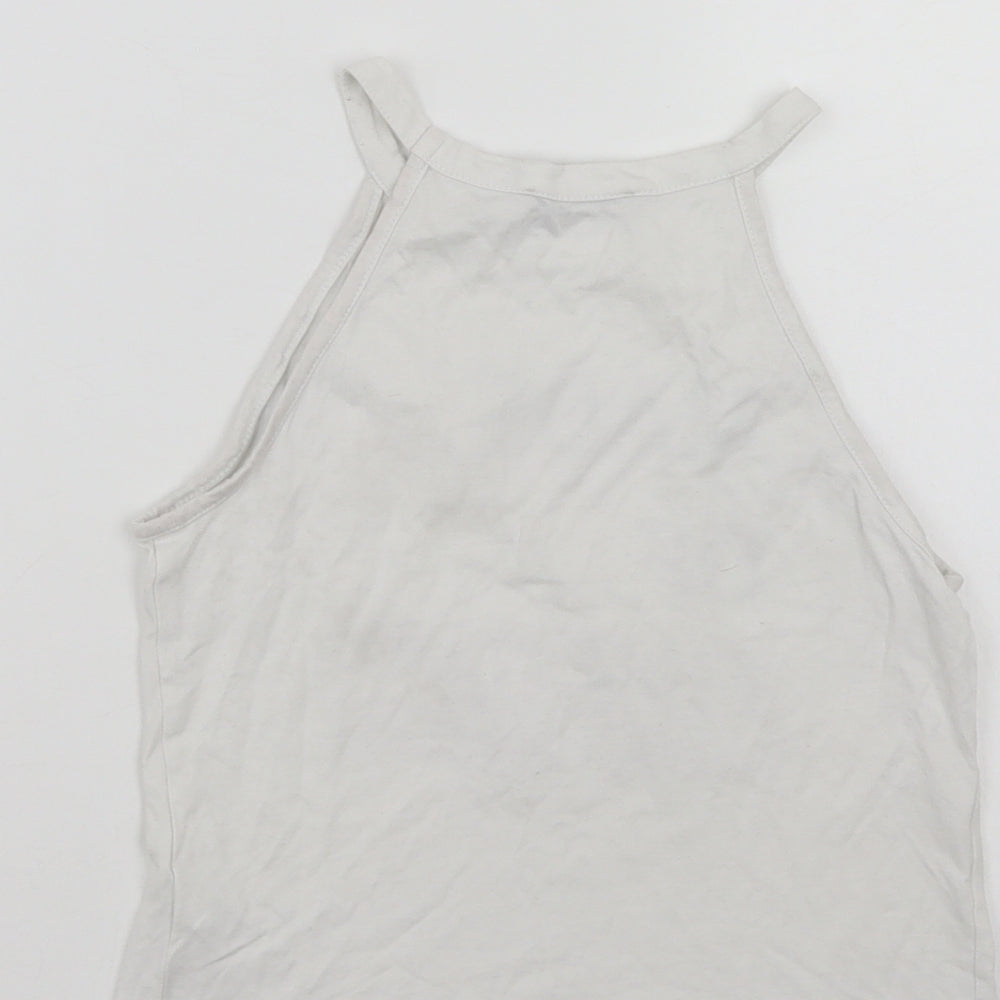 915 Girls White   Basic Tank Size 12-13 Years