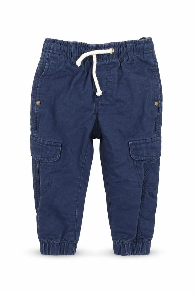 H&M Baby Blue   Cargo Trousers Size 9-12 Months