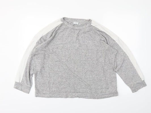 Jeff&Co Womens Grey   Pullover Jumper Size 14