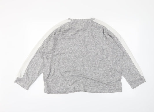 Jeff&Co Womens Grey   Pullover Jumper Size 14