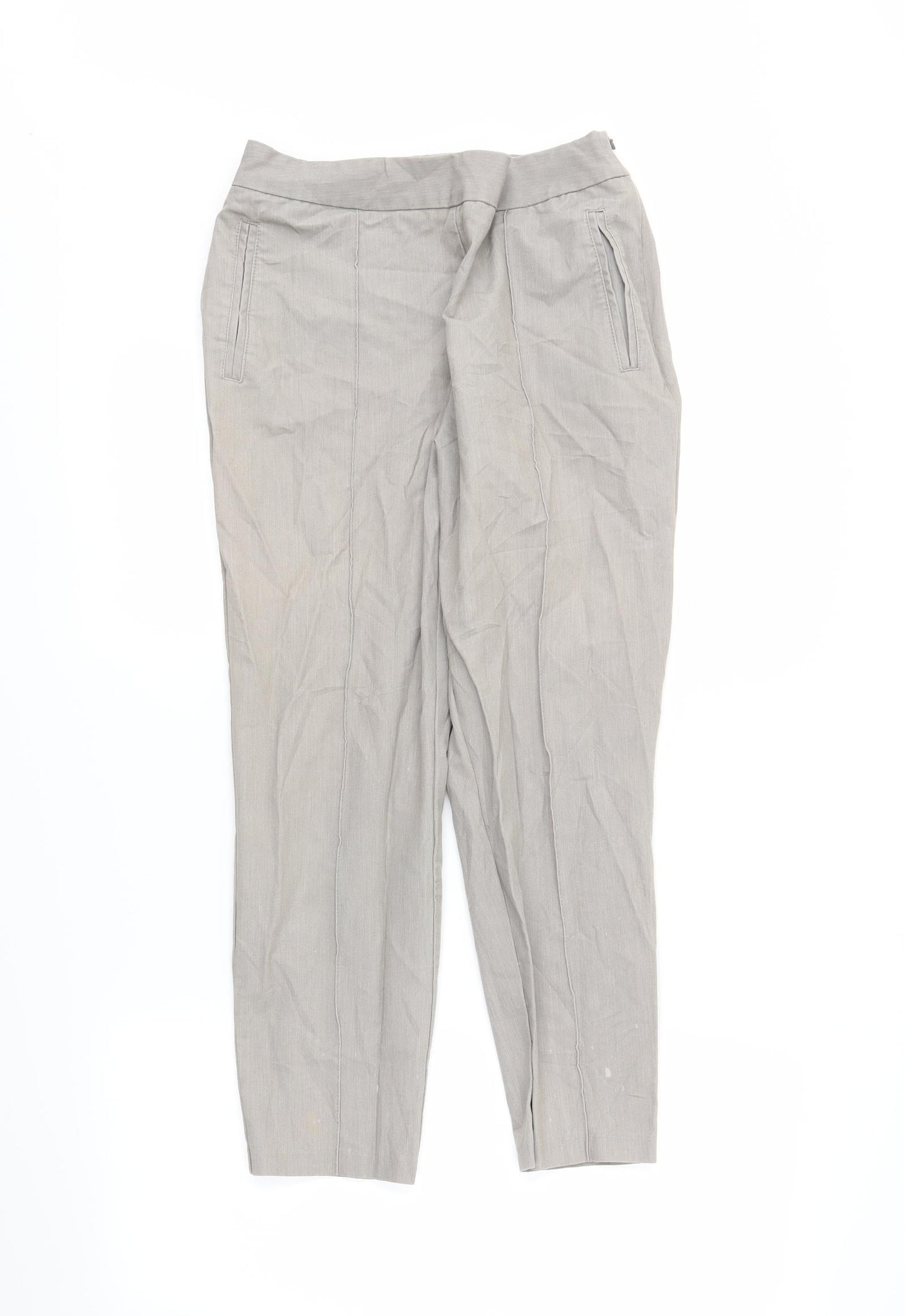 ASOS Womens Grey   Trousers  Size 10 L22.5 in