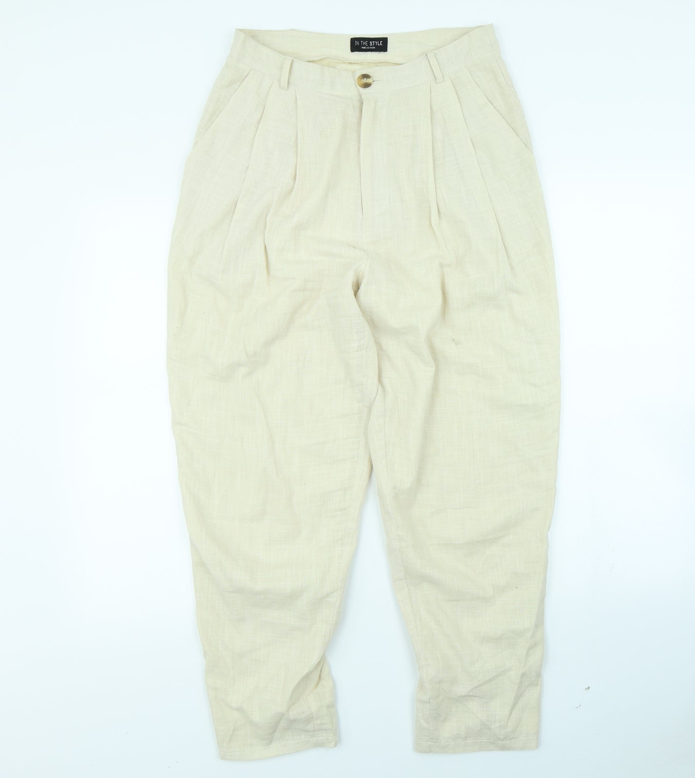 In the Style Womens Beige   Trousers  Size 28 in L28 in