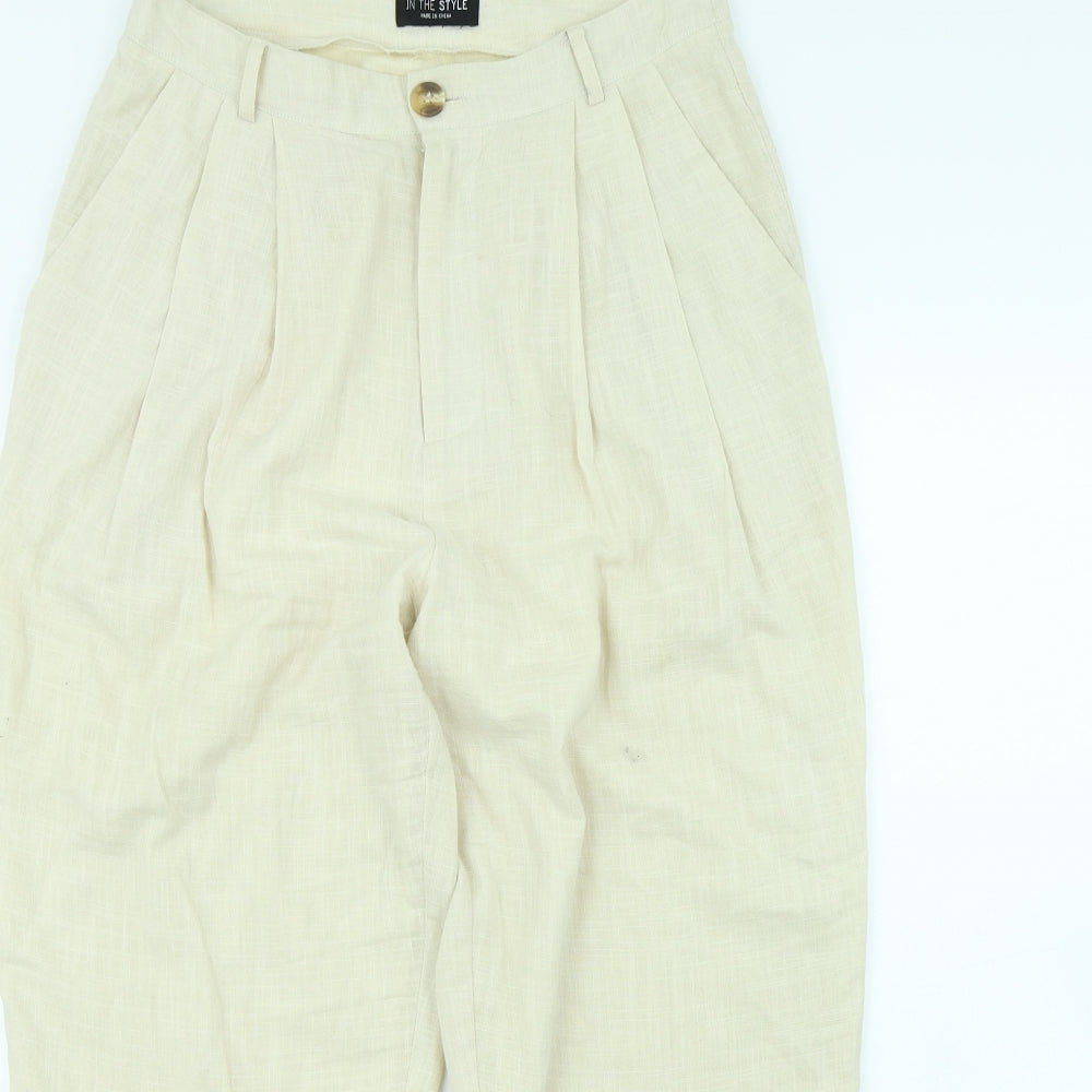 In the Style Womens Beige   Trousers  Size 28 in L28 in