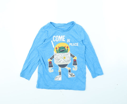 Nutmeg Boys Blue   Basic T-Shirt Size 5 Years