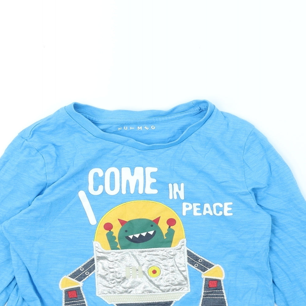 Nutmeg Boys Blue   Basic T-Shirt Size 5 Years