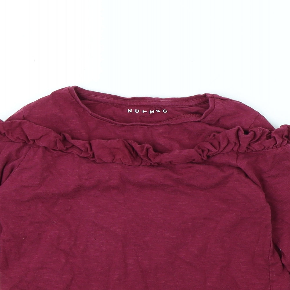 Nutmeg Girls Purple   Basic T-Shirt Size 8 Years