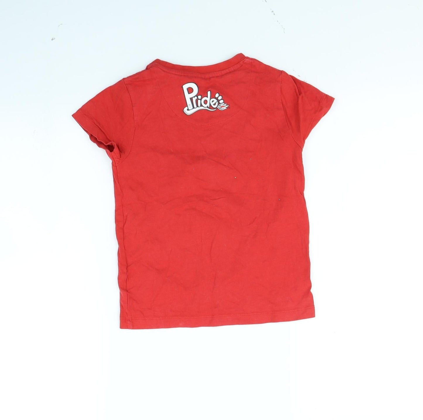 Preworn Boys Red   Basic T-Shirt Size 5 Years  - Olympics