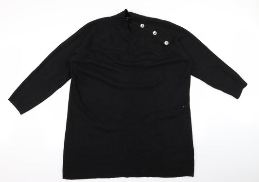pracocks Womens Black   Pullover Jumper Size XL