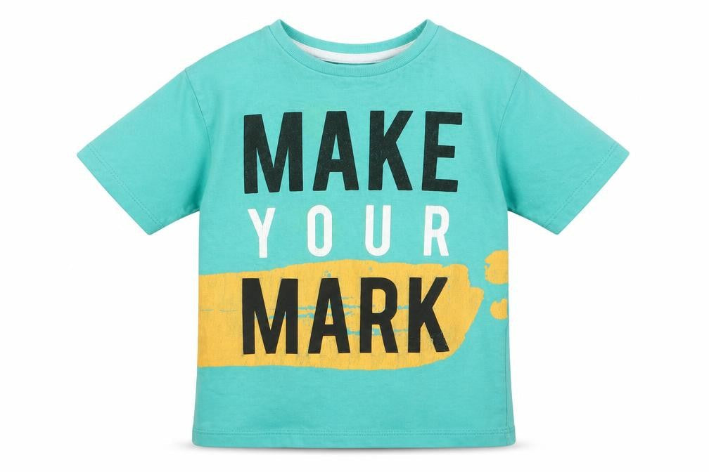 outft Boys Grey  Rayon Basic T-Shirt Size 2 Years  - make your mark