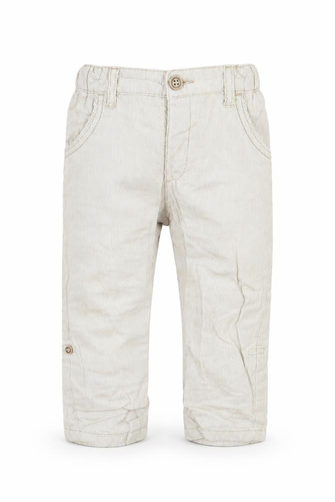 Front view of Preworn Baby Beige Track Pants Trousers, size 12, Months