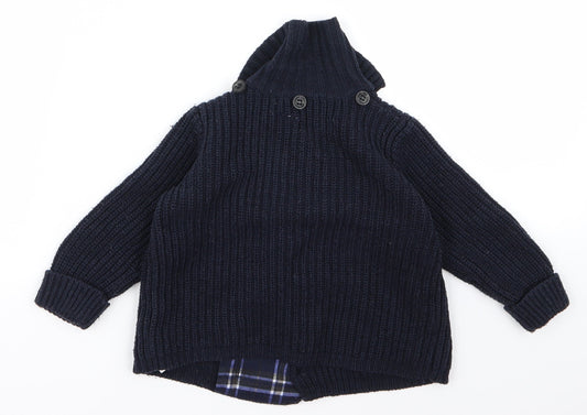 Preworn Boys Black   Jacket  Size 6 Years