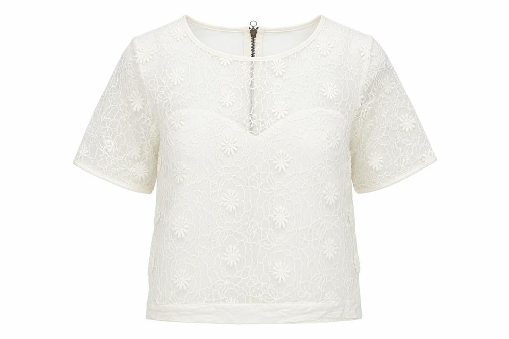 Limited Womens White   Basic T-Shirt Size 12