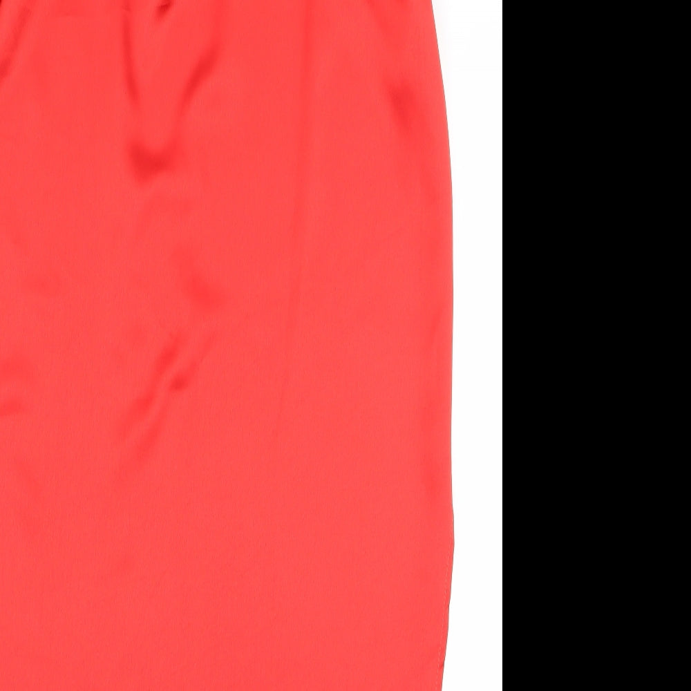 Missguided Womens Red   Straight & Pencil Skirt Size 8