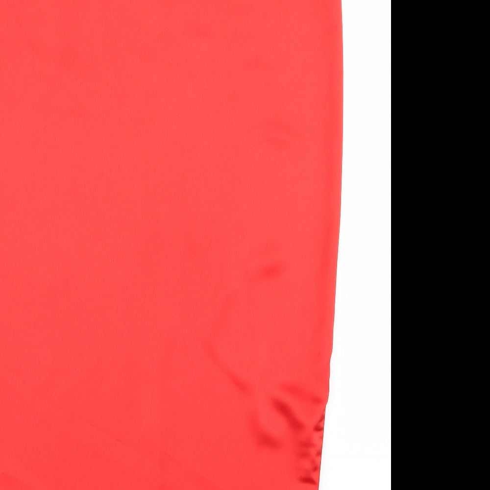 Missguided Womens Red   Straight & Pencil Skirt Size 8